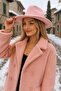 Pink Panama Trilby Women's Hat with Jewelled Pearl Stripe on It