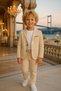 Linen/Cotton with Jacket Sports 3-Piece Suit/Suit/Groom Suit/Special Occasion Suit/Wedding/Birthday/Premium