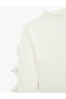 Bow Detailed Long Sleeve Crew Neck Knitwear Sweater - 6