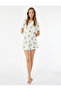 Comfortable Fit Short Sleeve Crew Neck Shorts Teddy Bear Printed Knitted Pajama Set - 2
