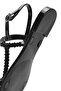Women's Black Jelly Back Buckle Stone Sandals 25Sfe4927Pv - 8