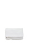 Women's White Long Chain Strap Braided Portfolio Bag 25Sbd293429 - 3