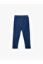 Buttoned Cotton Relaxed Fit Basic Fleece-Lined Sweatpants - 2