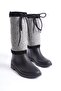 Mbtb2029-Gr Women's Lace Detailed Gray Rain Boots - 4