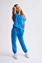 Organic Blue Sweatpants Girl's Lace-up Two-Pocket - 2