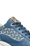 Women's Blue D Spherica Ec13 a - Nap + Emb.Te Lace-Up Wedge Heeled Sneaker D45Waa085Dsc4005 - 8