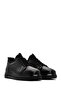 Men's Black Thick Soled Lace-Up Leather Casual Shoes 25Sfd674518 - 3