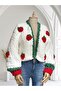 Handmade Strawberry Puffy Cardigan - 7