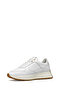 Women's White D Amabel a - Nappa Lace-Up Sneakers, Genuine Leather Sneaker D45Mda00085C1000 - 2