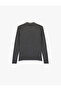 Long Sleeve Stone Detailed Polo Neck T-Shirt - 5