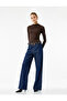 Slim Fit Long Sleeve Drape Detailed Stand Collar T-Shirt - 2