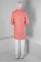BUTTON DETAILED CROWACE COLLAR COAT 90381-1 - 3