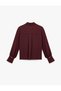 Classic Lapel Button Long Sleeve Crepe Shirt - 4