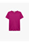Cotton Short Sleeve Crew Neck Basic T-Shirt - 3