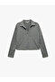 Regular Fit Long Sleeve Polo Neck Ribbed T-Shirt - 3