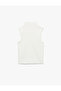 Cotton Slim Fit Sleeveless Stand Collar Bodysuit - 4