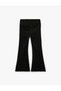 Pantaloni basic spaniole cu talie elastică - 2