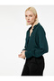 Classic Lapel Button Long Sleeve Crepe Shirt - 2
