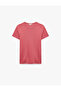 Cotton Short Sleeve Crew Neck Basic T-Shirt - 3