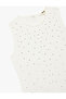 Slim Fit Sleeveless Crew Neck Rhinestone Mini Dress - 6