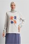 Printed Skirt Tracksuit Set 44725 - 2