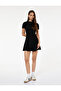 Viscose Blend Short Sleeve Crew Neck Mini Dress
