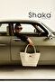 Cream Shk159 Faux Leather, Lined, Snap Fastener, Lock Detailed Hand, Arm and Shoulder Bag - 8