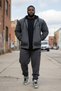 Hooded Winter Tracksuit Top Garnished Sports Jacket Bgsm 3638 - 2
