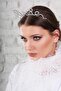 İtalik Bride Crown with Stones Bachelorette Party Bride Crown Bridal Crown - 3