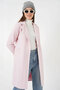 9145 Women's Fish Back Cashew Coat with Feather Sleeves - Powder