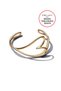 Doğal Şekilli Kalp Bangle Bileklik