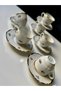 ESTERHOMEDECOR 6-Person Czechoslovakian Porcelain Coffee Cup Set - 8