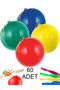 60 Pieces Elastic Balloon String Punch Bouncy Colorful Large Balloon - 2