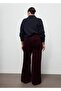 Wide Leg Velvet Jeans - 6