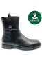 Women's Genuine Leather Trok Detailed Western Boots 2552701K - Black - 36