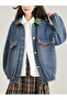 Oversize Denim Ceket - 7