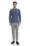 Mooncover Men's Winter Father-Son Matching Pajama Set Jeans - 4