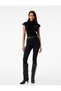 High Waist Skinny Leg Denim Trousers - Skinny Jeans - 2
