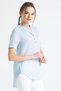 Short Sleeve Shiled Cloth Acacia Summer Blouse Ice Blue Bmv - 3
