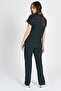 A.Green Cotton Lycra Unisex Bat Sleeve Nurse and Doctor Uniform Set Hospital Uniform - 2