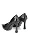 Ravyn Black Skin High Heels (10 cm) Classic Heeled Shoes - 3
