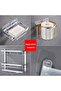 4 Pieces Hanger Punch-Free Screw Adhesive Super Strong Rack Holder Multi-Purpose Hanger - 6