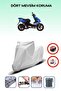Yamaha Aerox 100 Gray Waterproof Motorcycle Tarpaulin Rear Bag Is Not Compatible