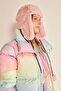 Pink Women's Hat with Faux Fur Earmuffs - 4