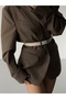 Square Buckle Bridged Women's Belt, Pants Belt, Jacket Belt, Dress Belt - 5