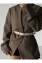 Square Buckle Bridged Women's Belt, Pants Belt, Jacket Belt, Dress Belt - 5