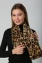 Camel Leopard Soft Textured Plush Women's Neck Collar - 2