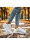 Men's White Thick Gel Sole Daily Casual Sneaker Shoes 25107 - 6