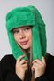 Green Faux Furry Women's Beanie Hat with Headphones - 6