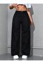 Women's Loose Fitting Pipe Leg Lycra Palazzo Jean Trousers